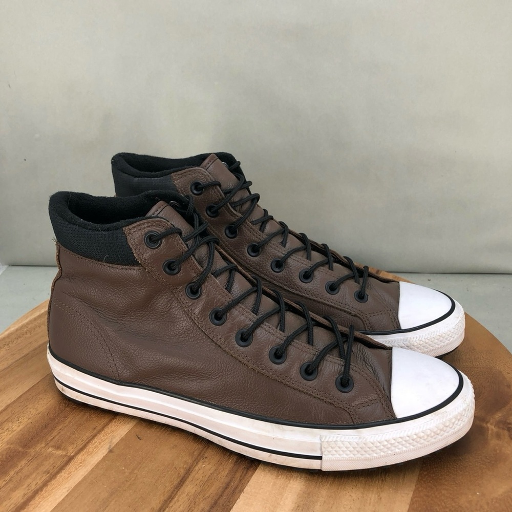 Converse Brown Leather Sneakers